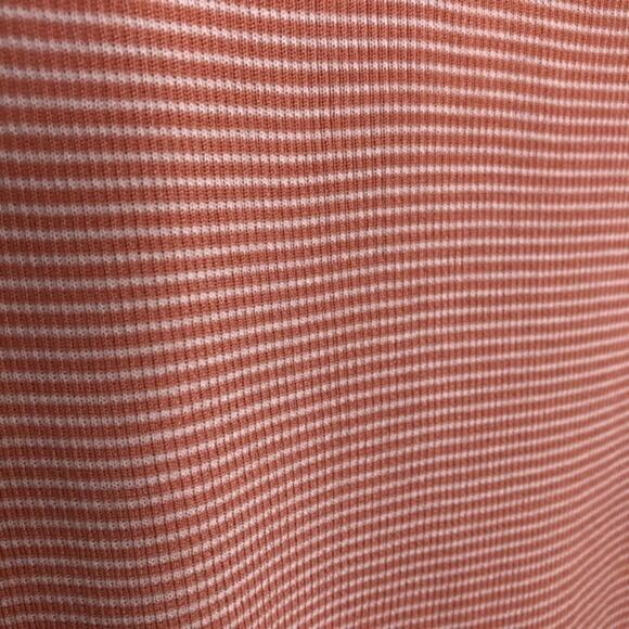St. John Peach Striped Sleeveless Tank Top Size Medium - Picture 7 of 11